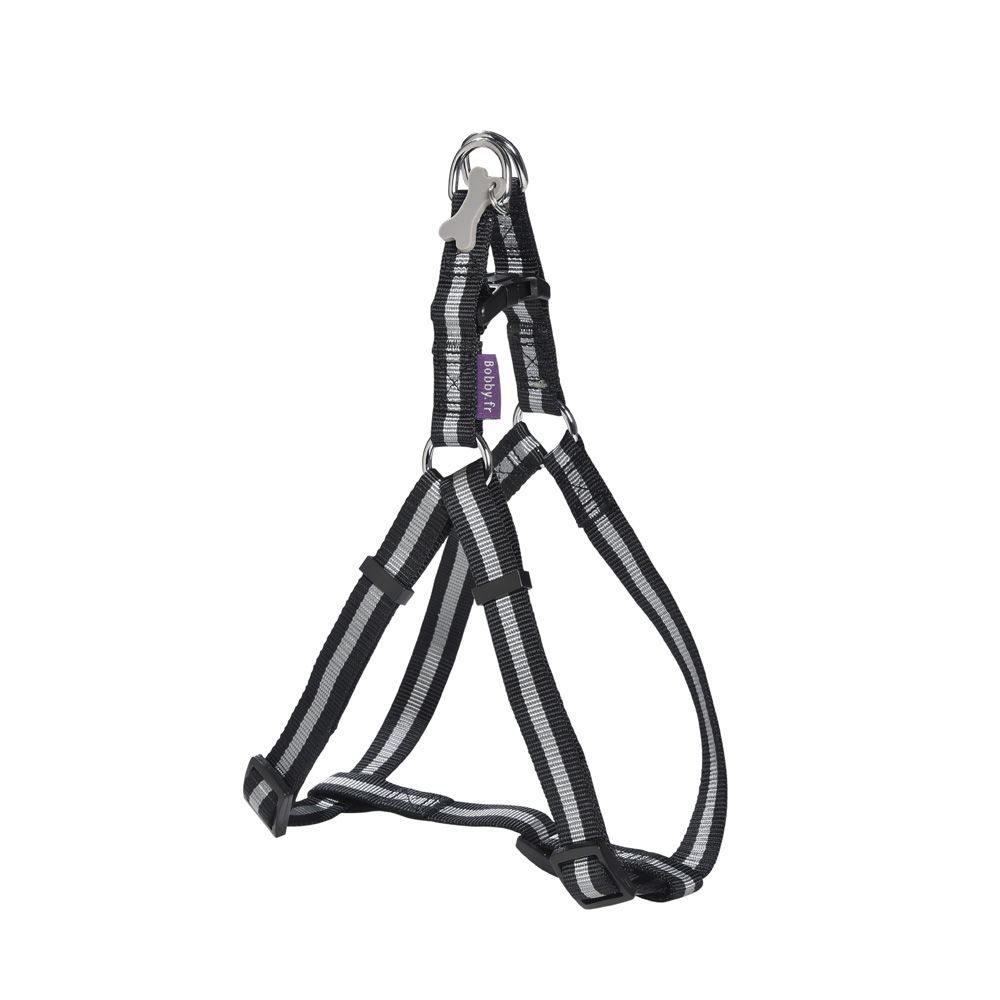 croci-bobby-arlequin-harnais-chien-nylon-marron-32-52-cm image 3