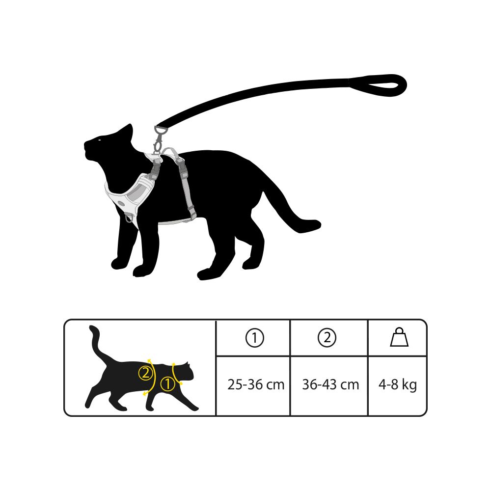 croci-bobby-rando-monoi-harnais-chat-r-glable-orange-4-8-kg image 4
