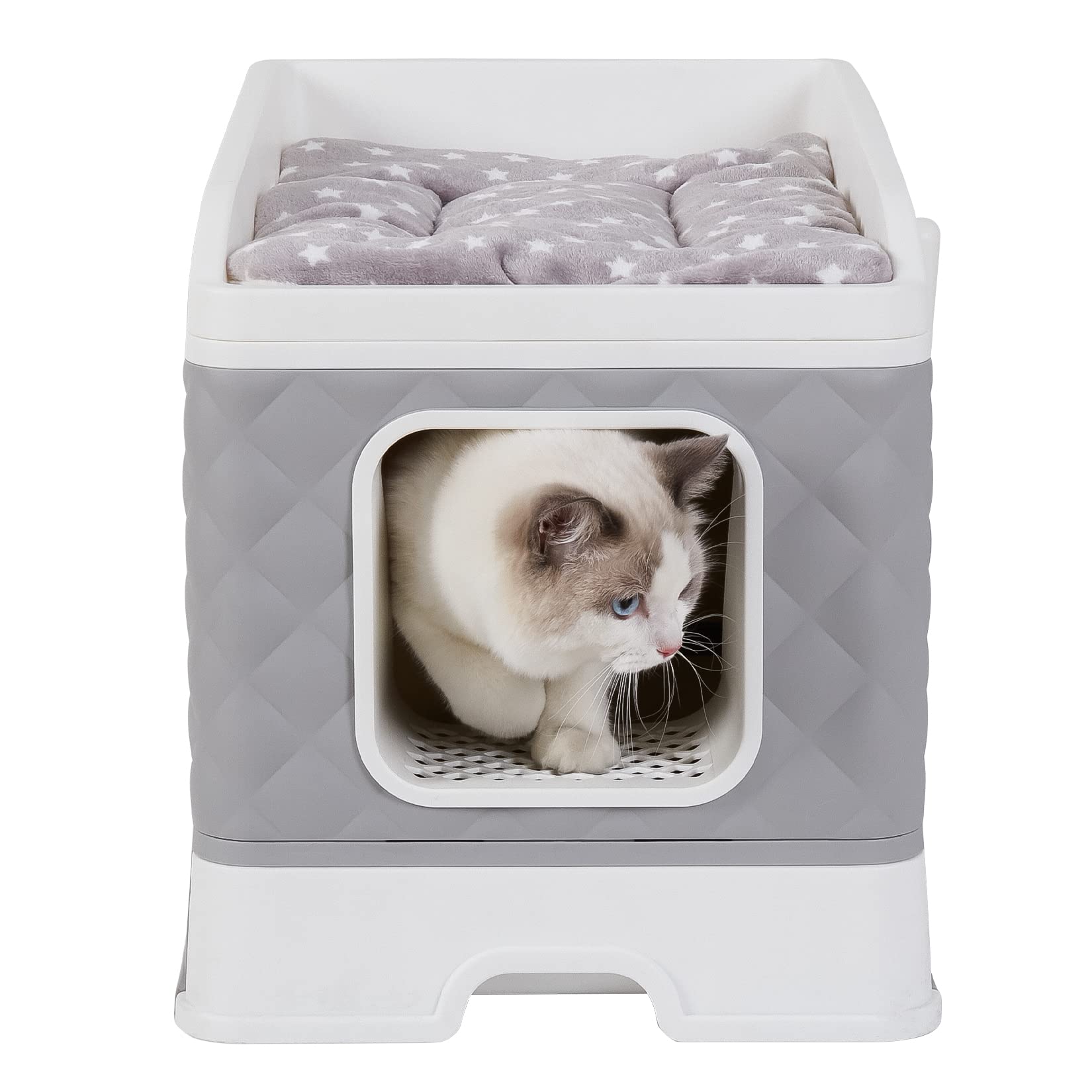 bingopaw-maison-toilette-chat-ferm-e-50x38cm-tiroir-pliable image 1