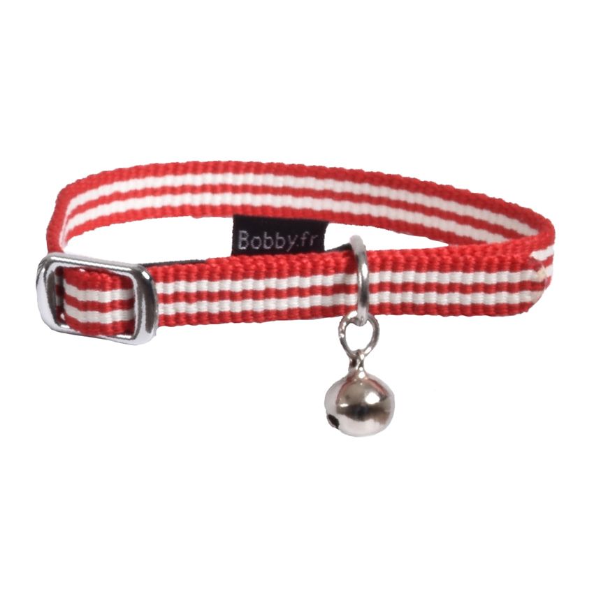 croci-bobby-stripe-collier-chat-nylon-bleu-ciel image 6