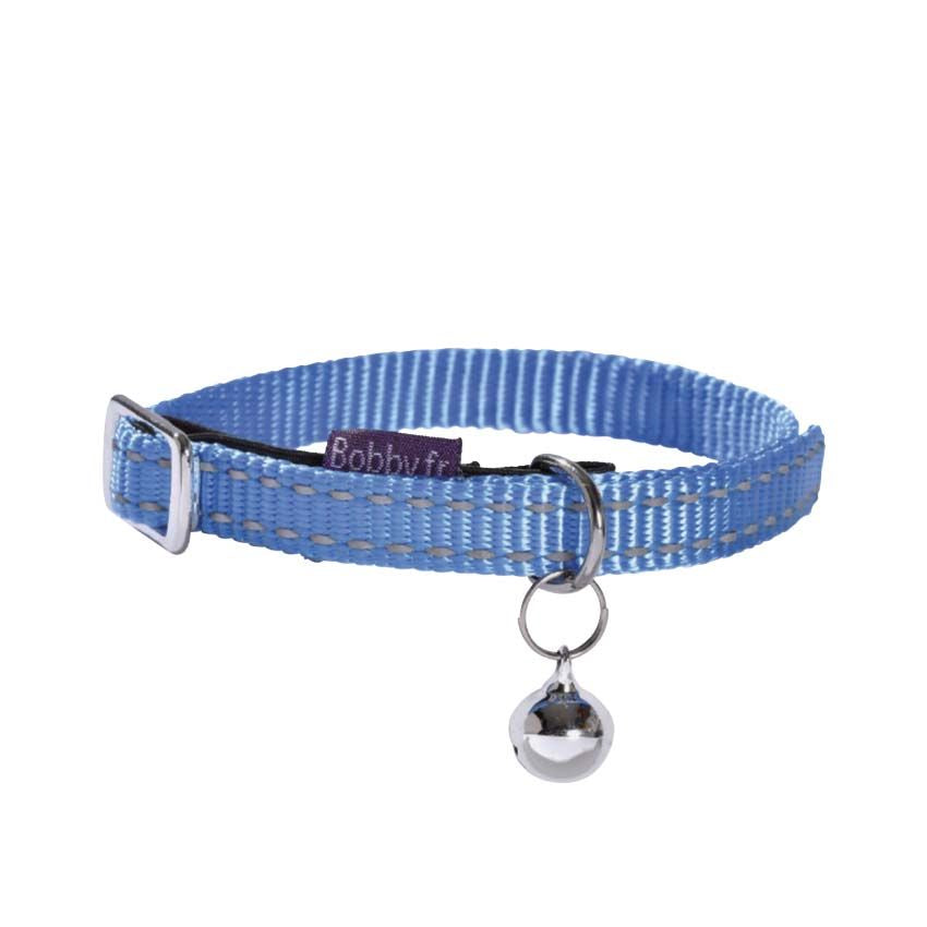 croci-bobby-collier-chat-nylon-bleu-s-curit-clochette image 2