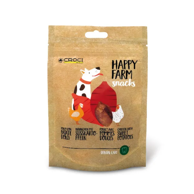 croci-happy-farm-snack-chien-canard-courgette-80-g-faible-graisse image 1