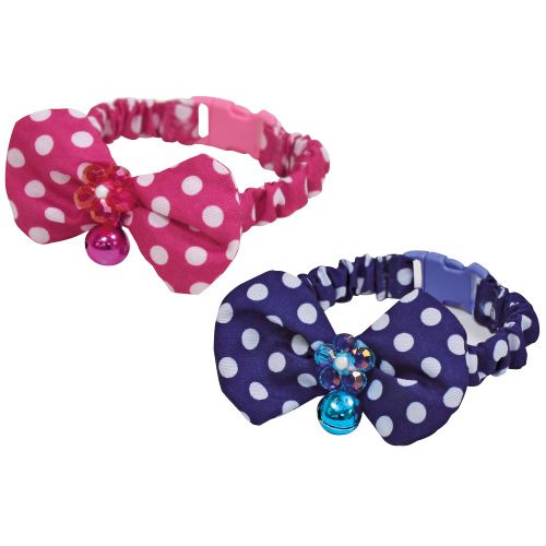 croci-bow-tie-collier-chat-n-ud-papillon-pois-rose image 1