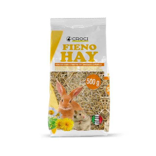 croci-fieno-hay-pissenlit-camomille-foin-lapin-500-g image 1