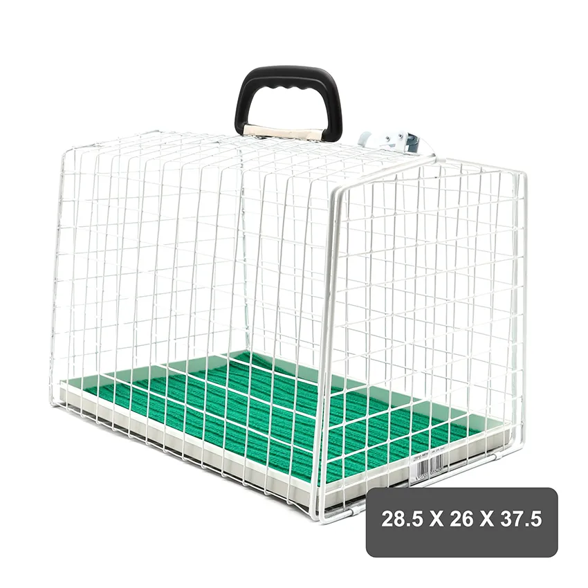 croci-cage-transport-m-tal-chat-chien-32-5x30x40-cm-verrou image 1