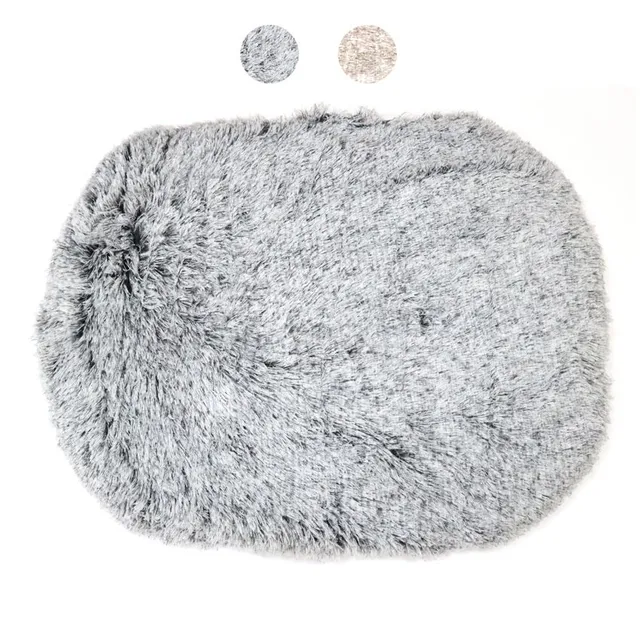 croci-bobby-poilu-coussin-chien-fourrure-beige-55x45-cm image 1