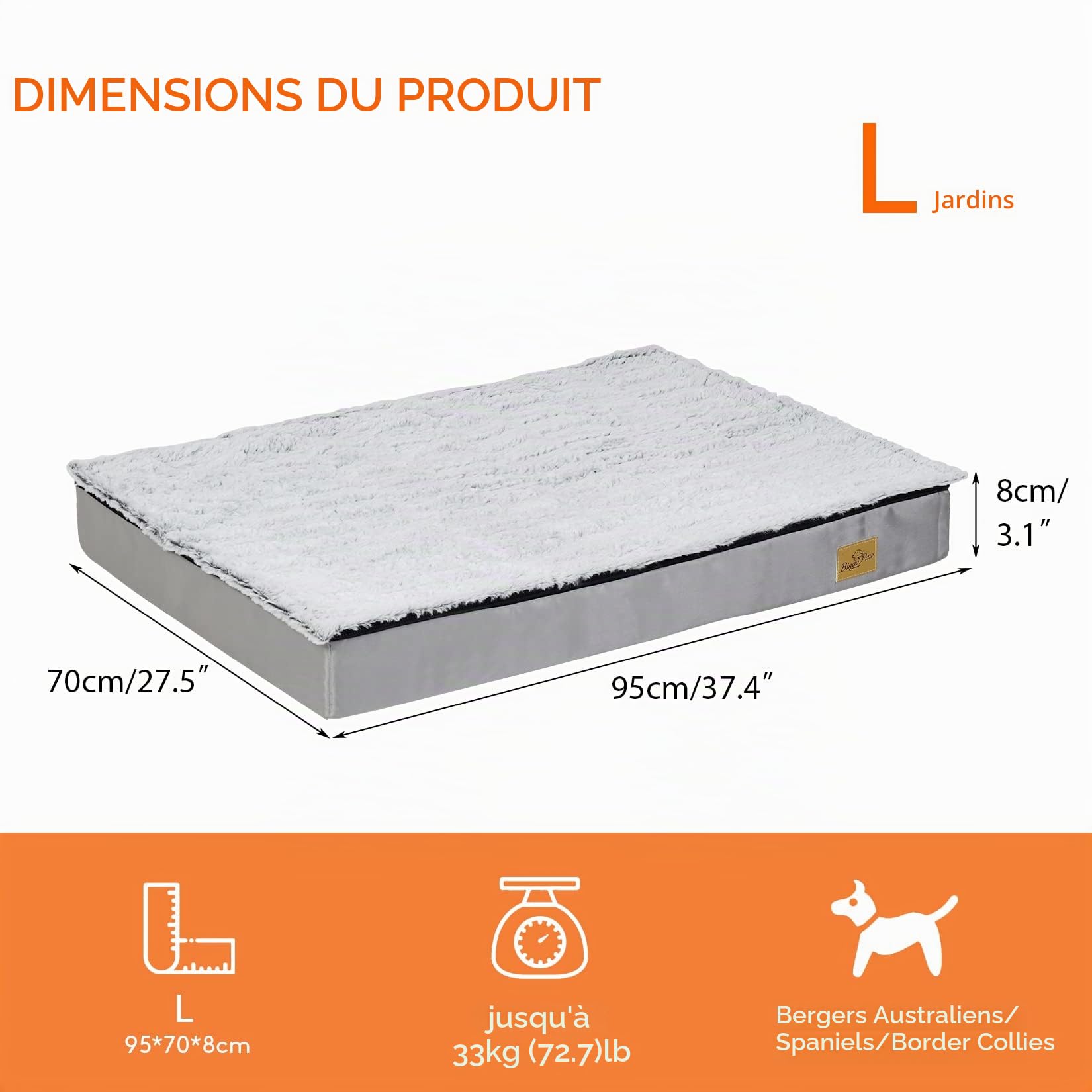 bingopaw-dog-bed-matelas-chien-95x70cm-m-moire-de-forme-lavable image 4