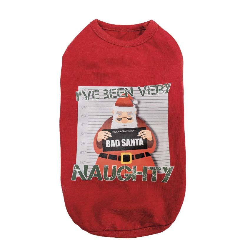 croci-naughty-santa-t-shirt-chien-no-l-rouge-30-cm image 1