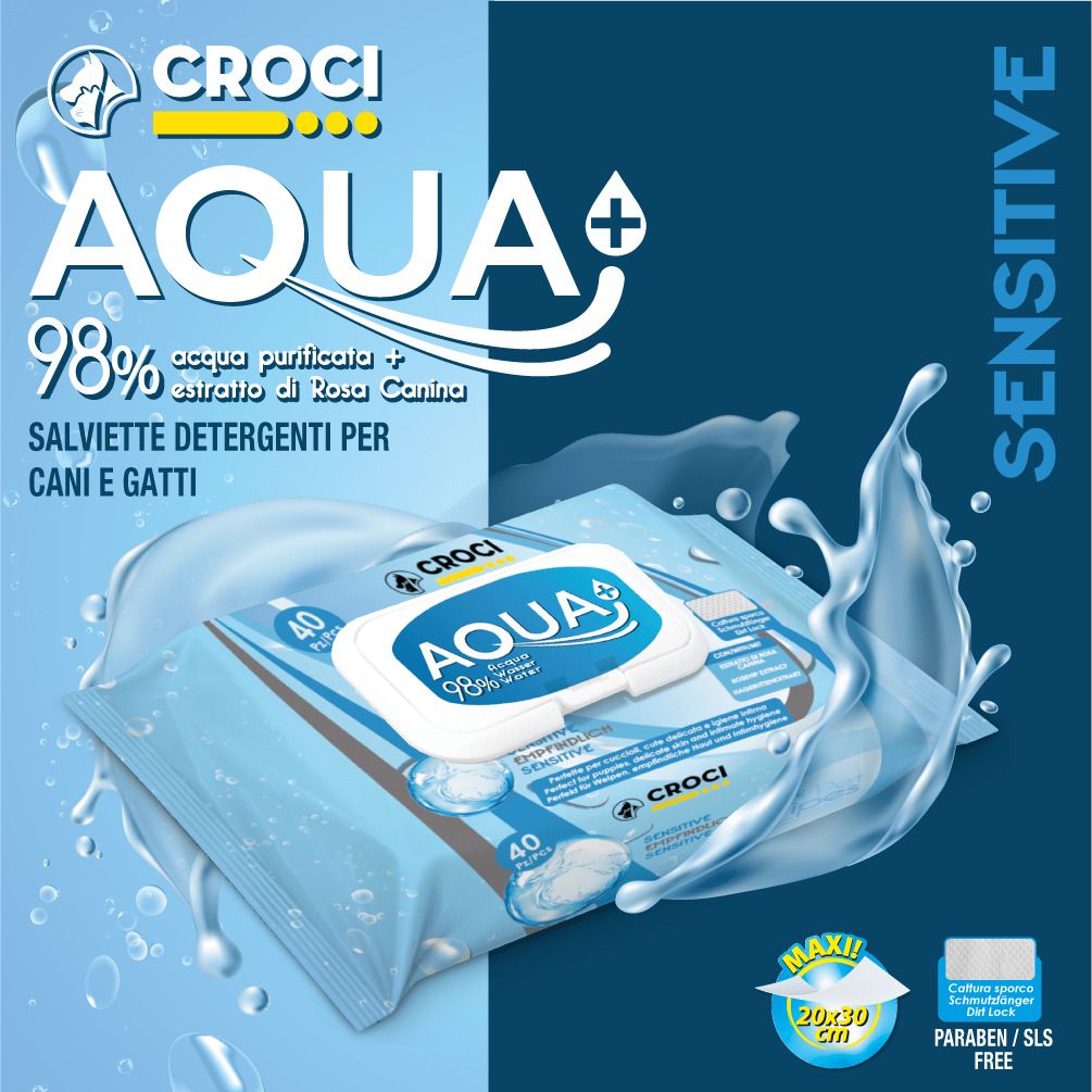 croci-aqua-lingettes-animaux-peau-sensible-40-pcs image 2