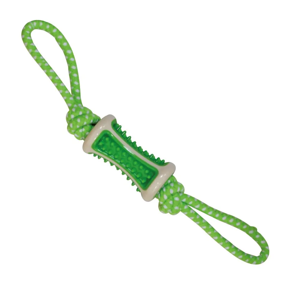 croci-blasting-corde-jouet-pour-chien-vert-41-cm-rouleau-tpr image 1