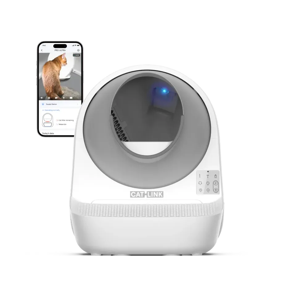 catlink-scooper-pro-ultra-liti-re-autonettoyante-ramp-set-cam-ra-13-l image 1