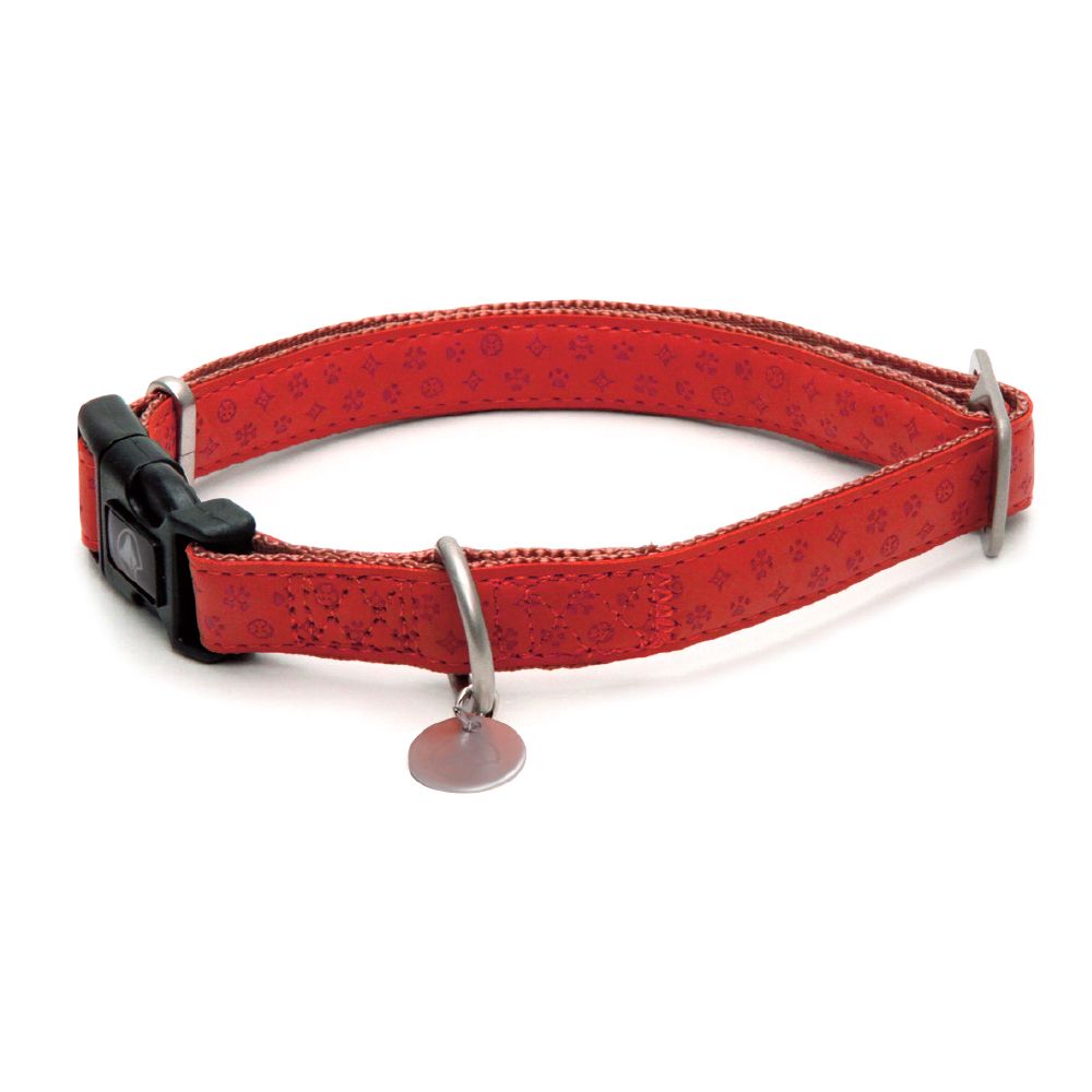 croci-mylord-collier-chien-r-glable-rose-1-5x26-40-cm-simili-cuir image 4