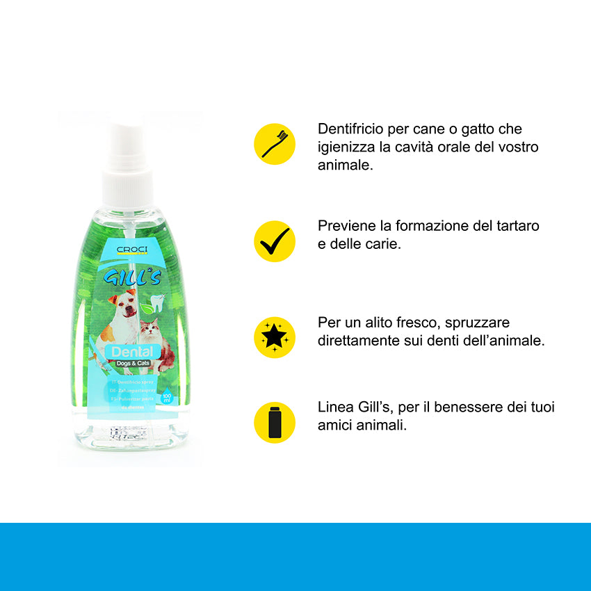 croci-gill-s-dentifrice-chien-spray-haleine-100-ml image 2
