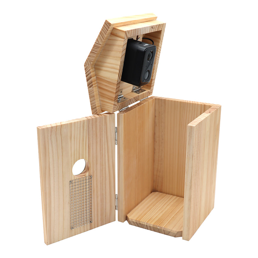 croci-smart-nichoir-oiseaux-wifi-cam-ra-hd-bois-20x20x33 image 3