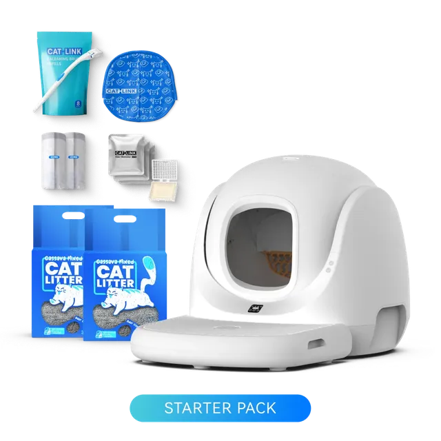 catlink-scooper-se-kit-liti-re-automatique-chat-blanc image 1