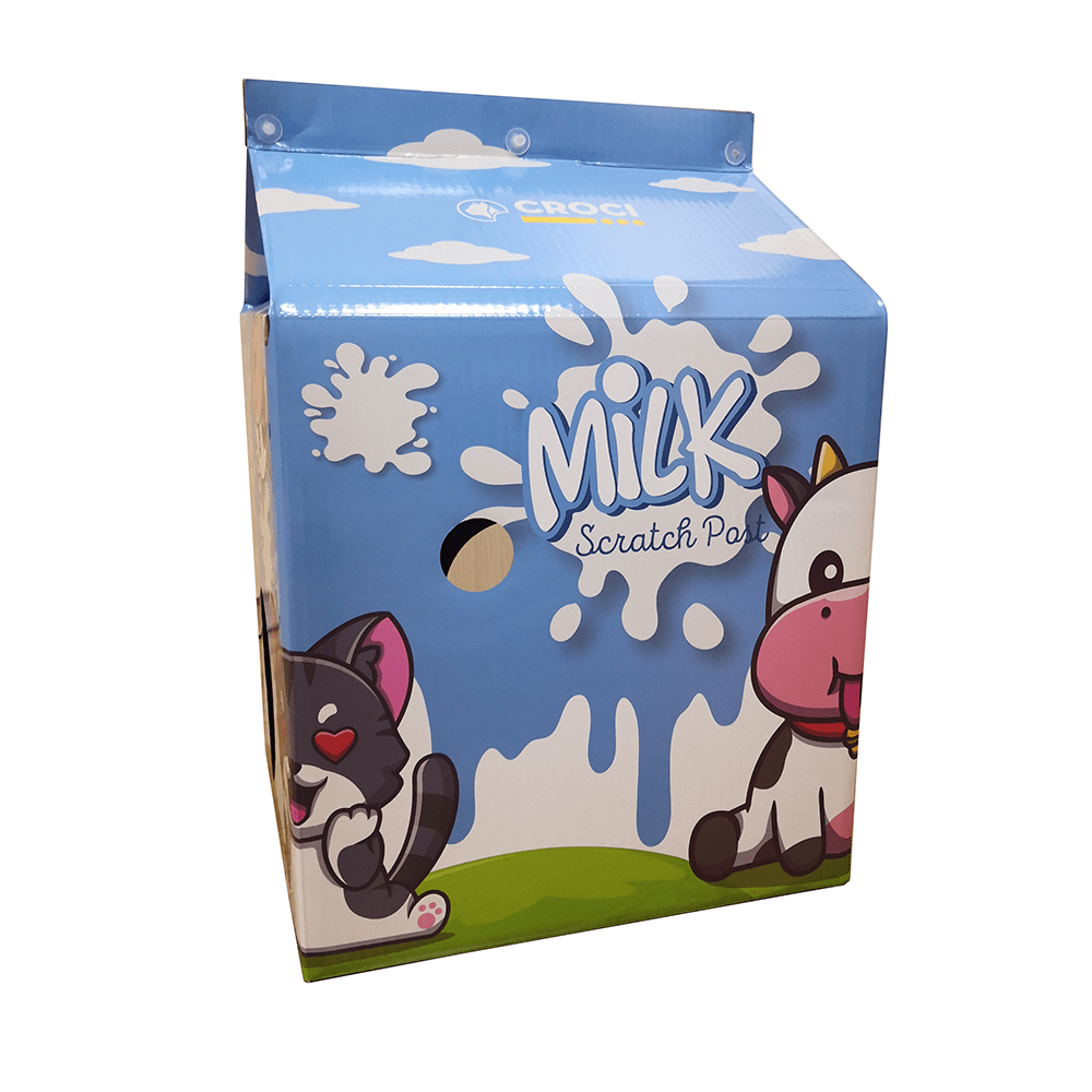croci-milk-griffoir-carton-chat-design-compact-griffes image 2