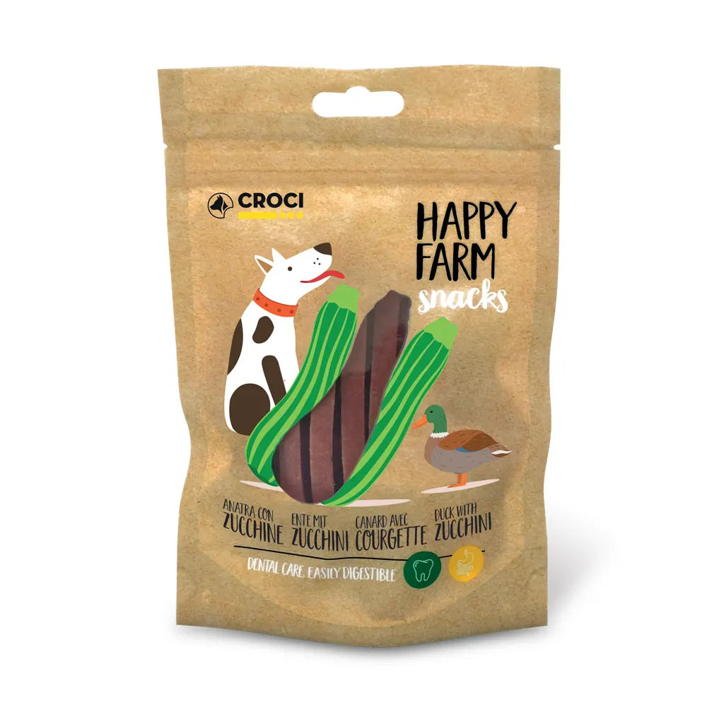 croci-happy-farm-snack-chien-canard-courgette-80-g-faible-graisse image 8