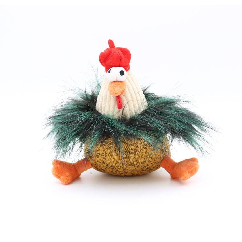 croci-lola-peluche-pour-chien-poule-15-cm-avec-couineur image 3