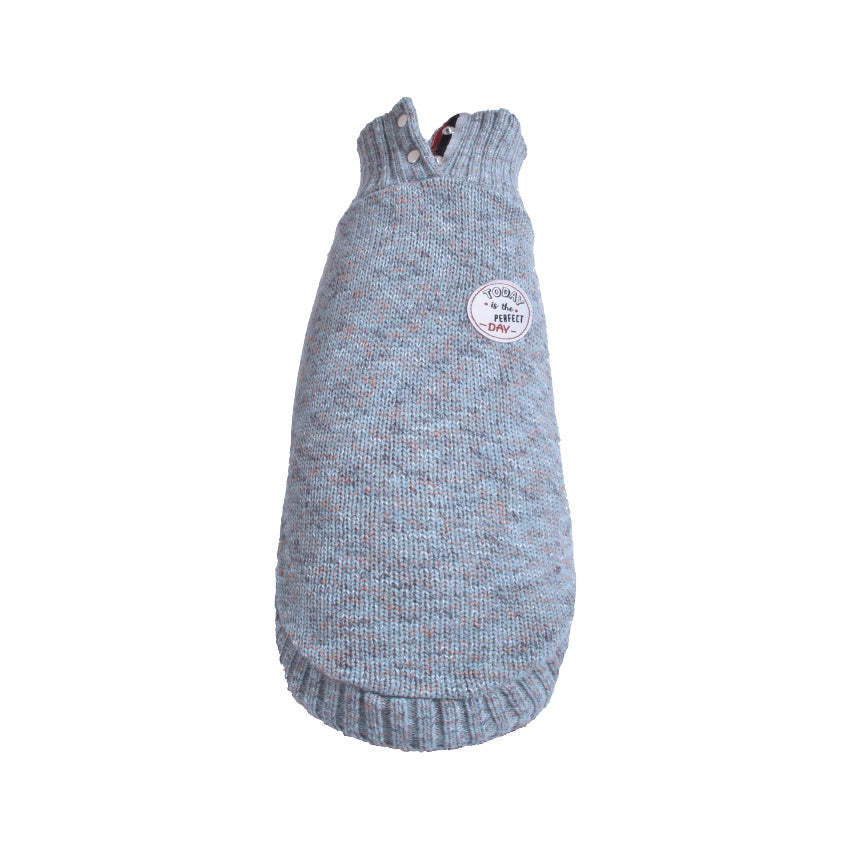 croci-today-pull-tricot-chien-col-haut-beige-m-36-cm image 2