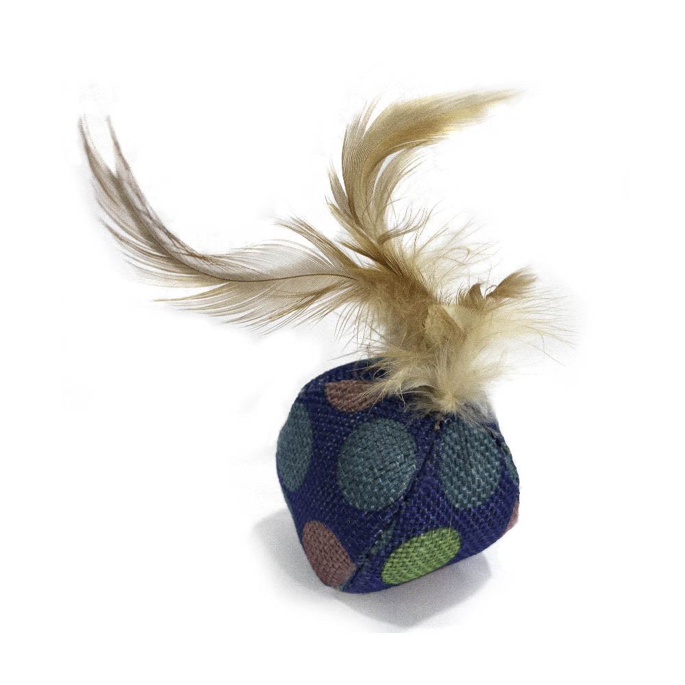 croci-balle-jouet-chat-plume-herbe-chat-7-cm image 3