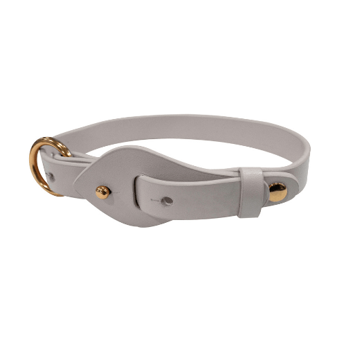 croci-round-chic-collier-chien-cuir-vegan-beige-32-42-cm image 2