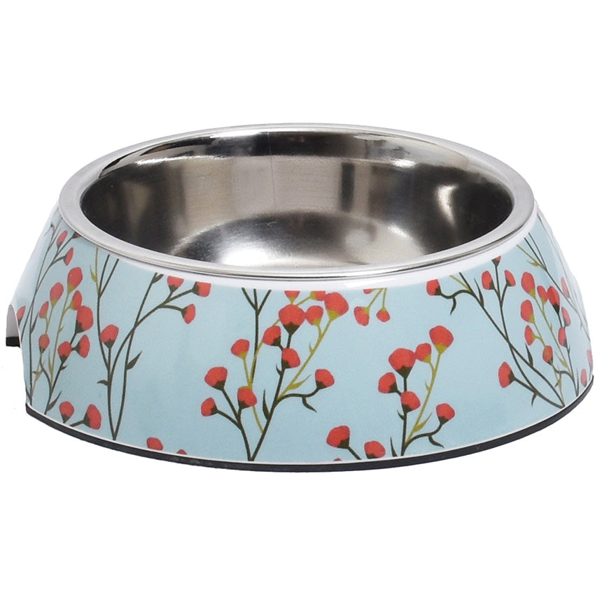 croci-bobby-fleur-gamelle-chien-blanche-450-ml image 2