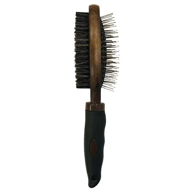 croci-barbershop-brosse-double-chien-chat-picots-inox image 1