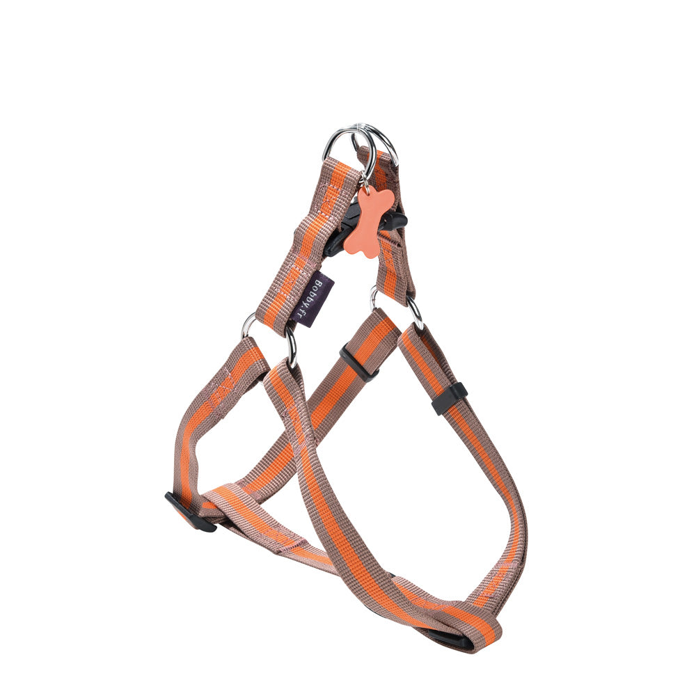 croci-bobby-arlequin-harnais-chien-nylon-marron-32-52-cm image 4