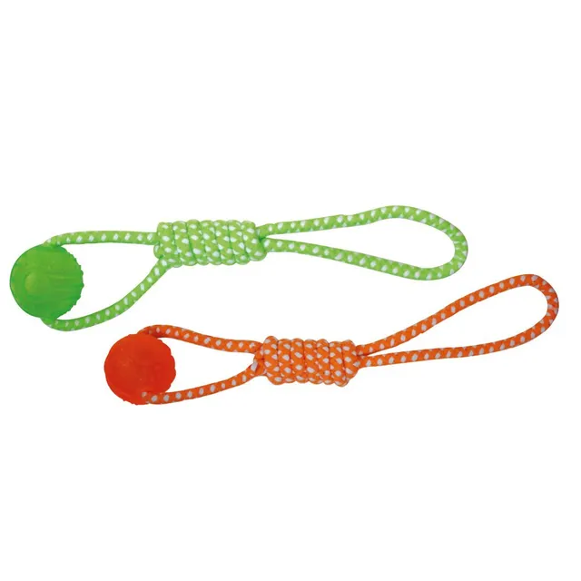 croci-blasting-balle-corde-chien-tpr-orange-vert image 1