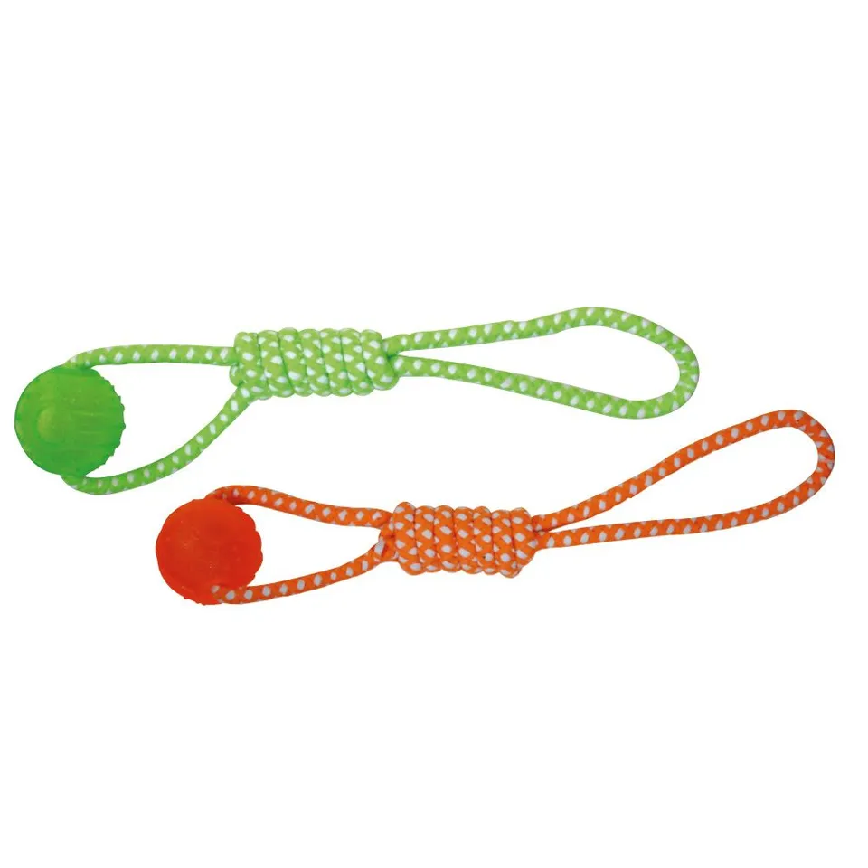 croci-blasting-balle-corde-chien-tpr-orange-vert image 1