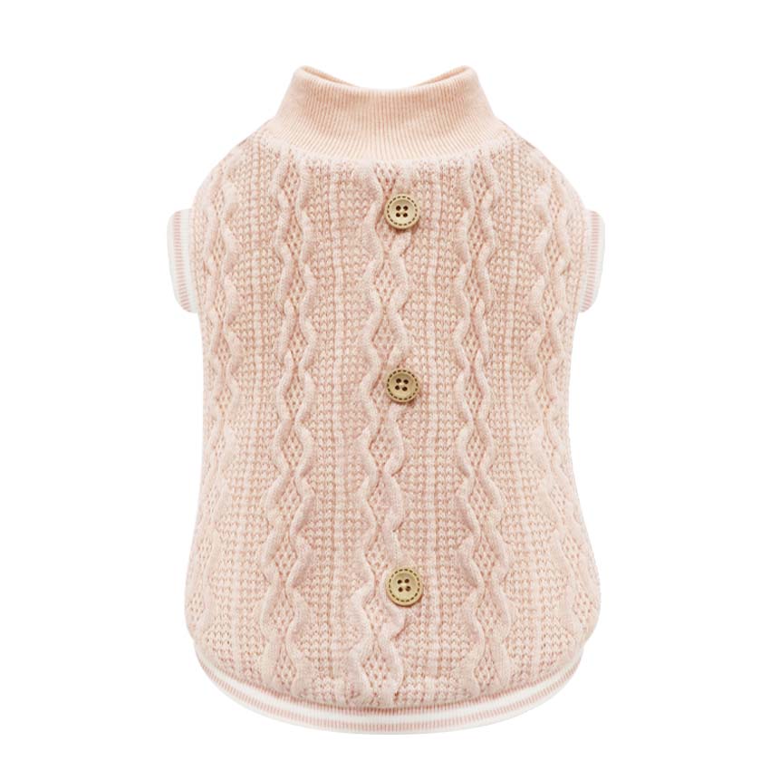 croci-tresser-pull-chien-jaune-35-cm-col-roul image 4