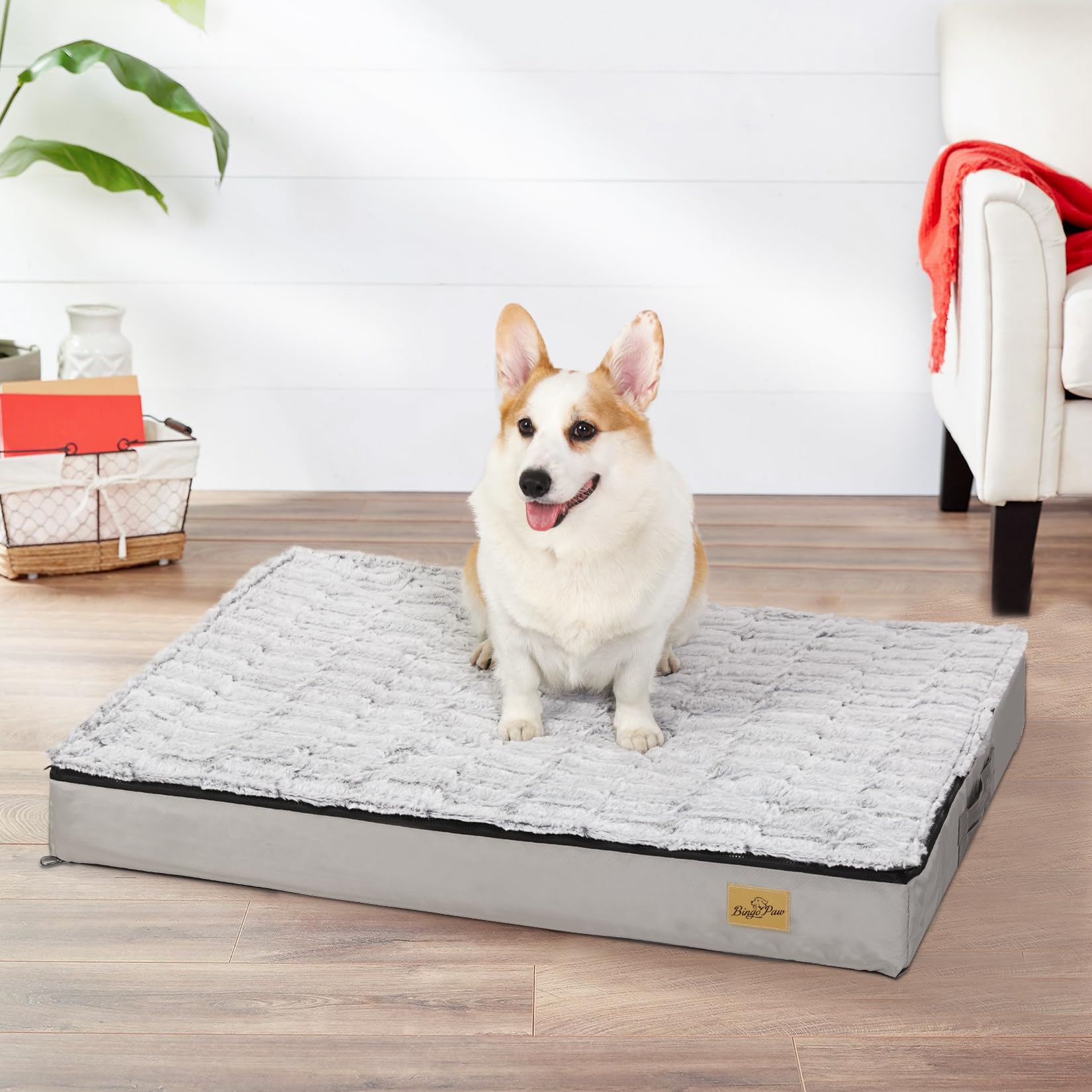 bingopaw-dog-bed-matelas-chien-95x70cm-m-moire-de-forme-lavable image 3