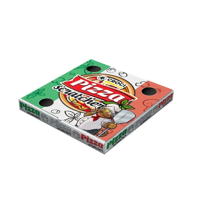 croci-love-pizza-griffoir-carton-pizza-r-versible-herbe-chat image 1