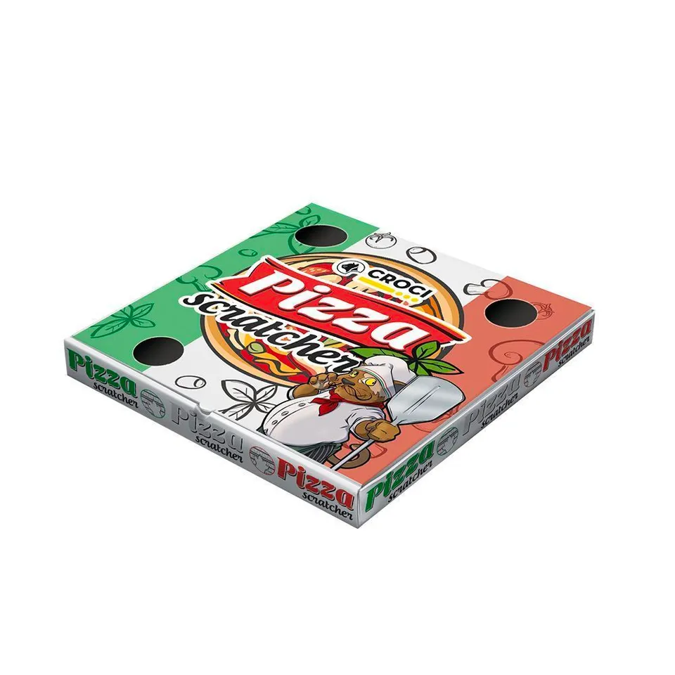 croci-love-pizza-griffoir-carton-pizza-r-versible-herbe-chat image 1