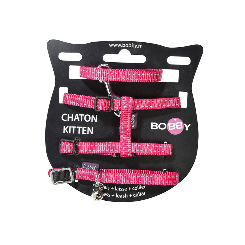 croci-bobby-safe-kit-chat-harnais-collier-laisse-nylon image 4