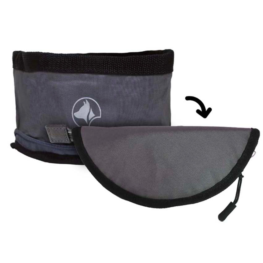 croci-hiking-gamelle-pliable-chien-voyage-2-4-l-noire image 2