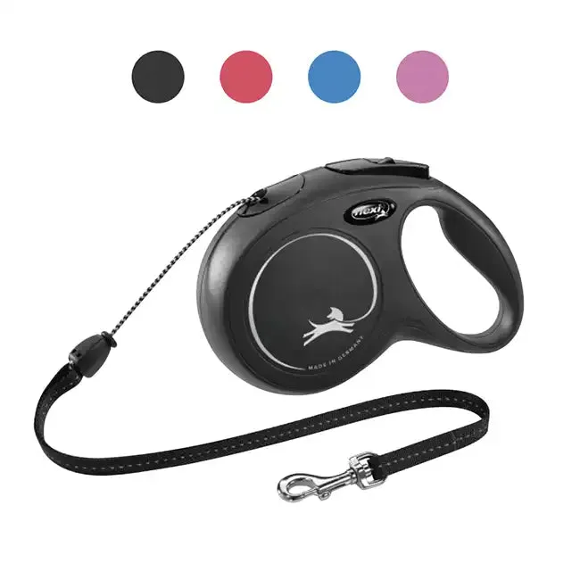 flexi-new-classic-laisse-chien-enrouleur-noir-5-m-s image 1