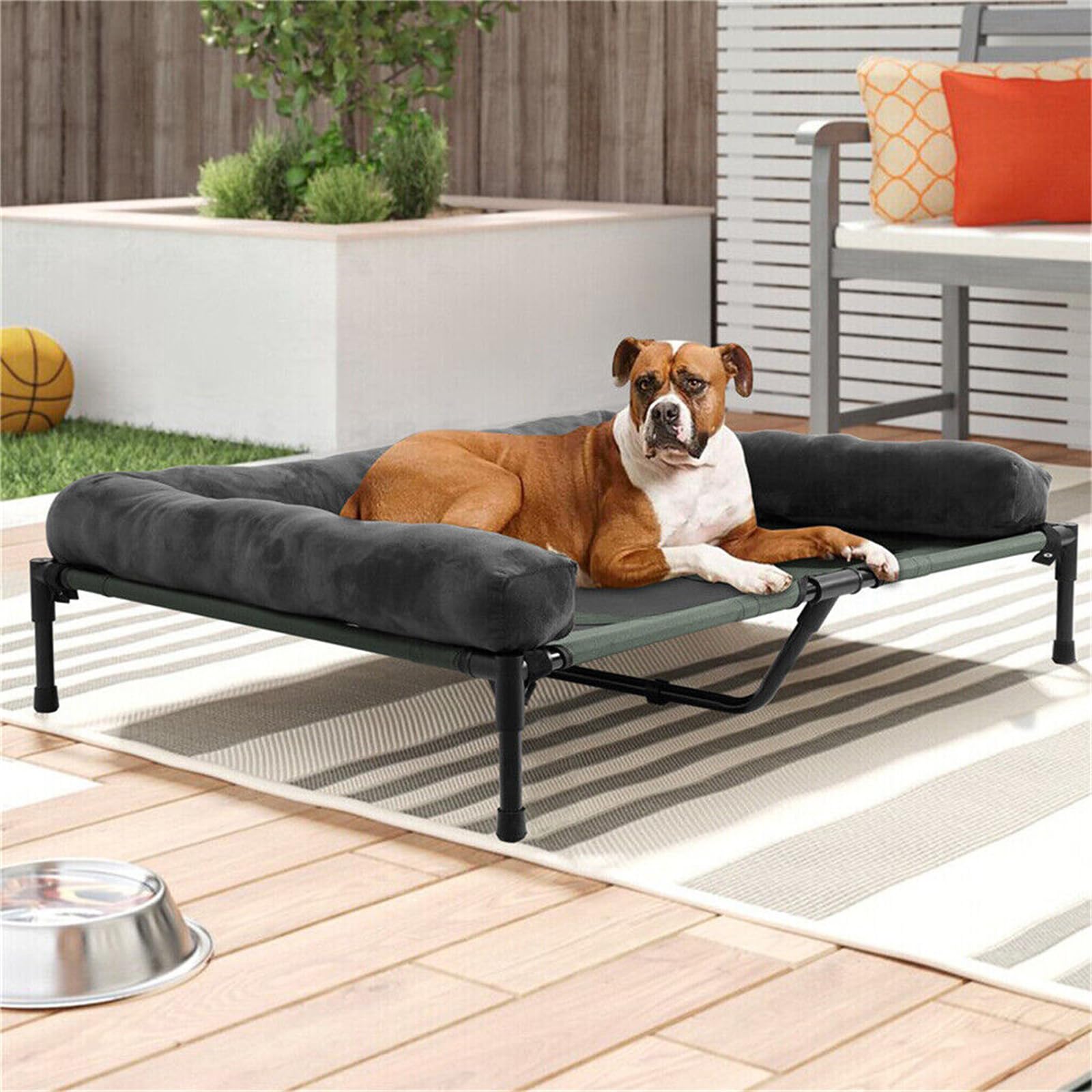 bingopaw-dog-bed-lit-sur-lev-chien-xxl-130-cm-gris image 2