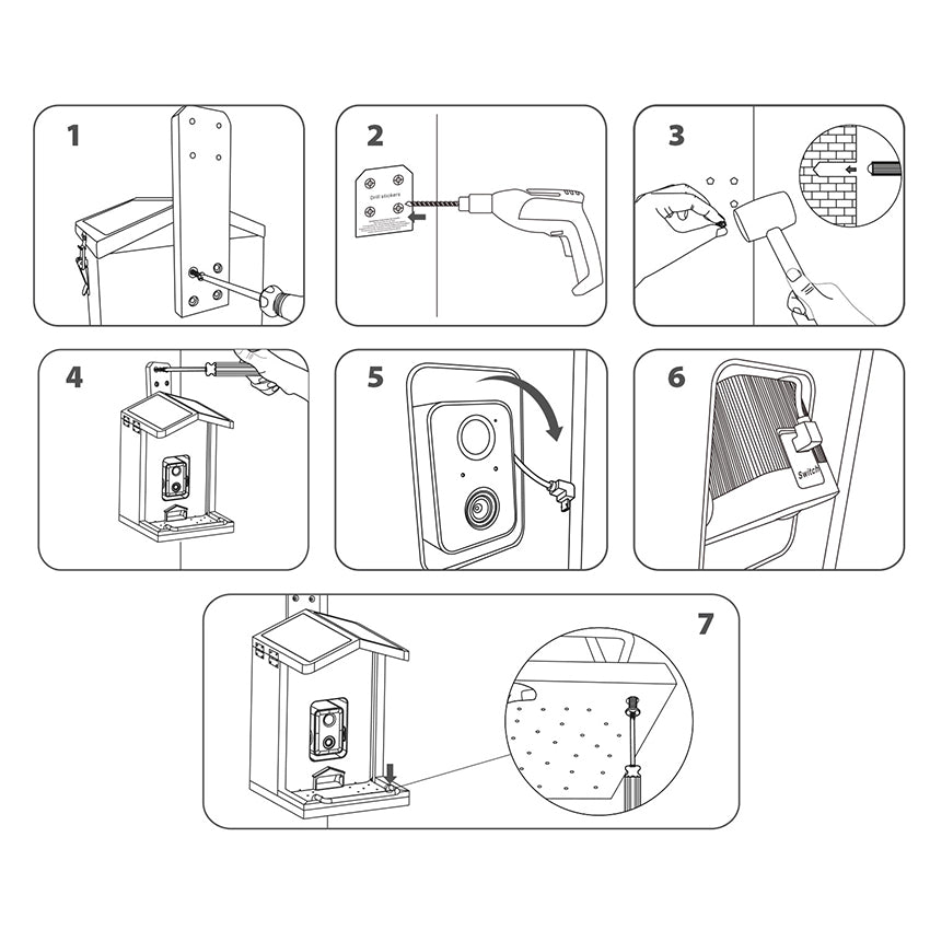 croci-smart-mangeoire-oiseaux-wifi-cam-ra-hd-bois-solaire image 7