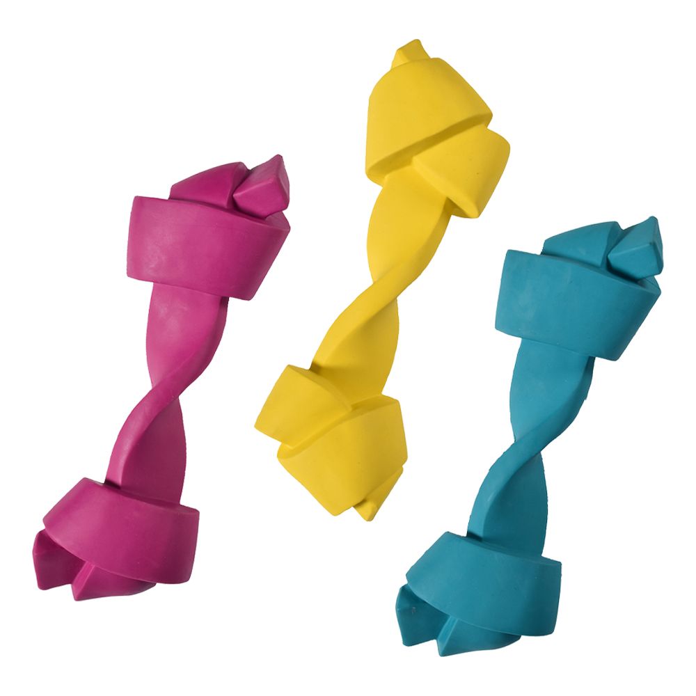 croci-bobby-corde-jouet-chien-caoutchouc-bleu-taille-m image 1