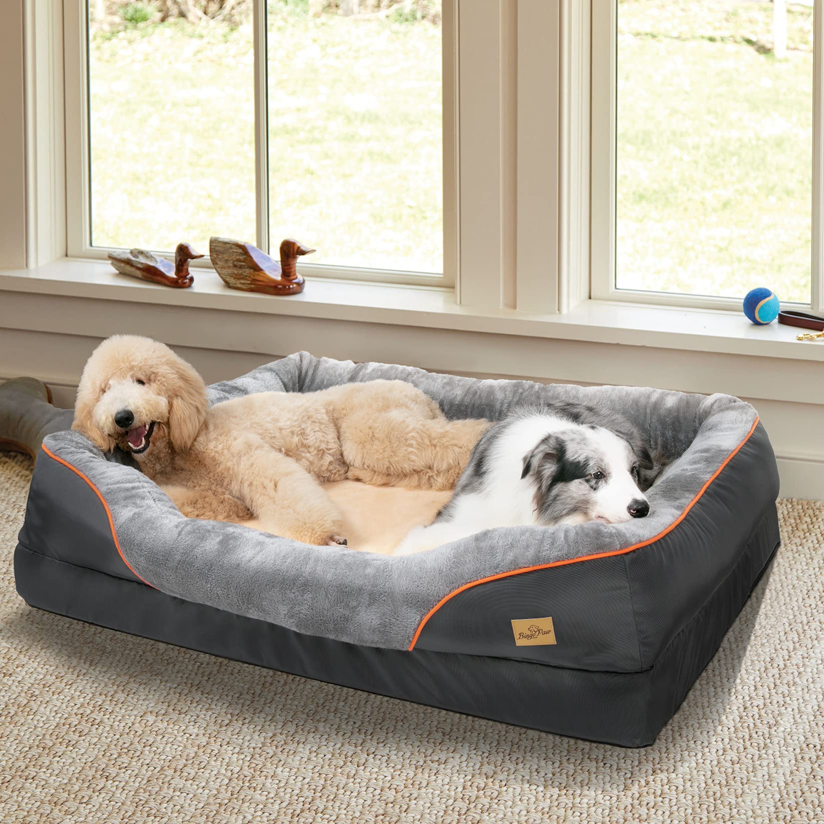 bingopaw-dog-bed-panier-chien-xxxl-135x100cm-m-moire-forme image 7