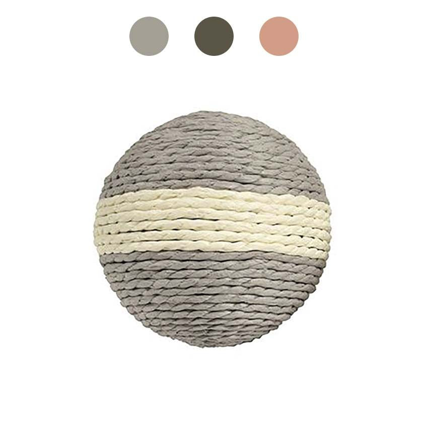 croci-bobby-balle-chat-corde-papier-grise-10-cm image 1