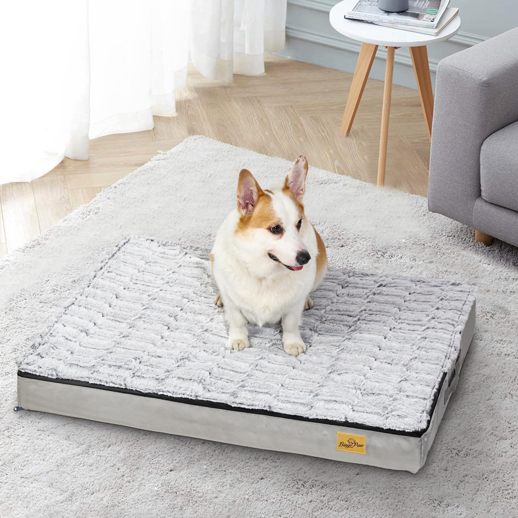 bingopaw-dog-bed-matelas-chien-95x70cm-m-moire-de-forme-lavable image 2