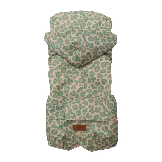 croci-nature-manteau-imperm-able-chien-l-opard-vert-35-cm image 1