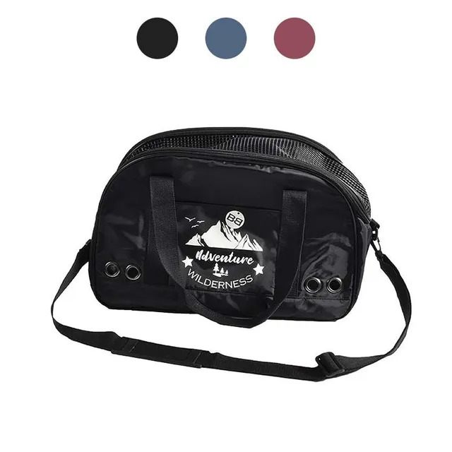 croci-aventure-sac-transport-chien-chat-noir-48-cm-6-kg image 1