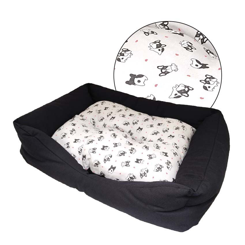 croci-fantasy-panier-chien-rectangulaire-bulldog-70x60 image 2