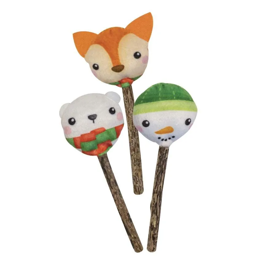 croci-jouet-chat-no-l-b-ton-herbe-chat-ours-15-cm image 1