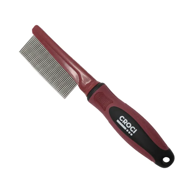 croci-grooming-peigne-antipuces-chiens-chats-acier-inox image 1