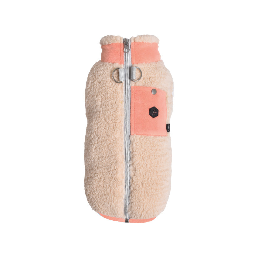 croci-parka-sherpa-manteau-chien-bleu-xs-26-cm-chaud image 2