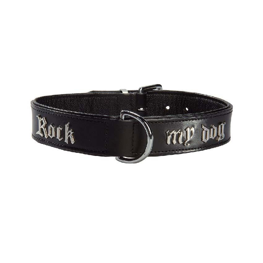 croci-bobby-rock-my-dog-collier-chien-similicuir-noir-55-cm image 1